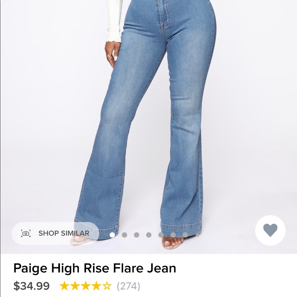 NWOT Fashion Nova highrise jeans , never worn